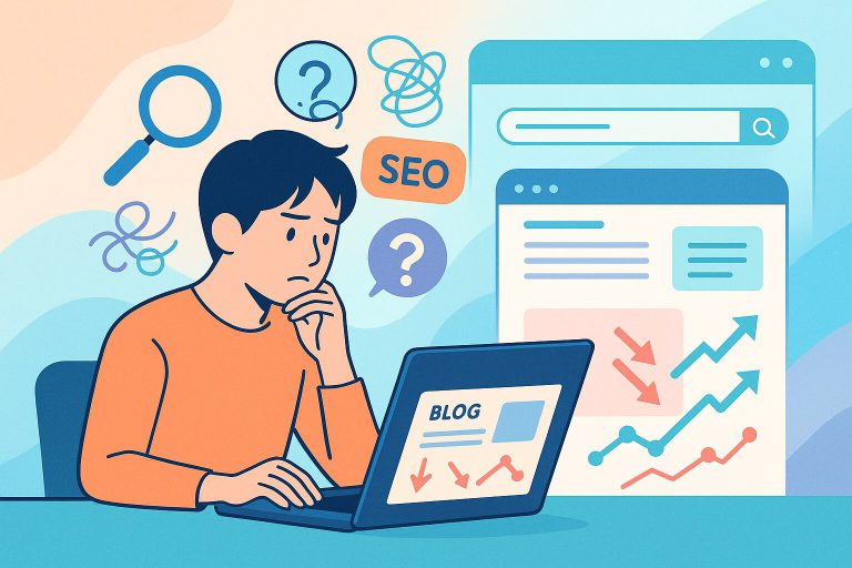 ブログが伸びない原因は？SEOで検索の意図ズレを直す手順